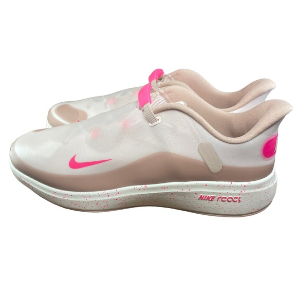 Nike React Ace Tour "Light‎ Soft Pink Speckled" Spikeless Golf Shoes Women Sz 12 - Picture 1 of 11